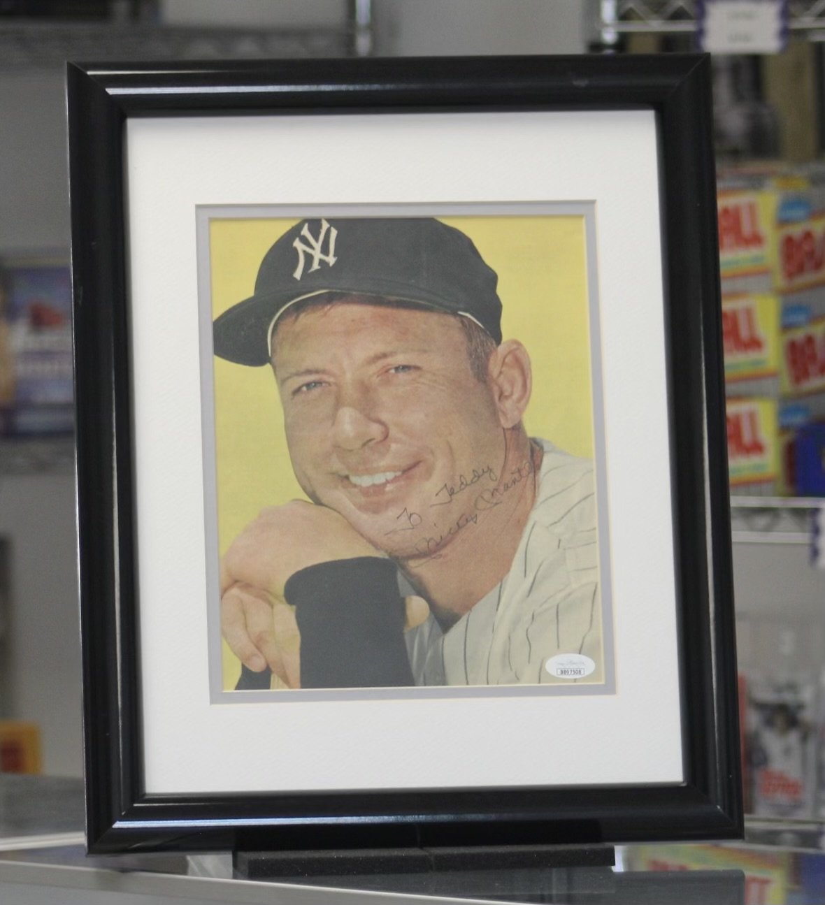 Mickey Mantle signed photo