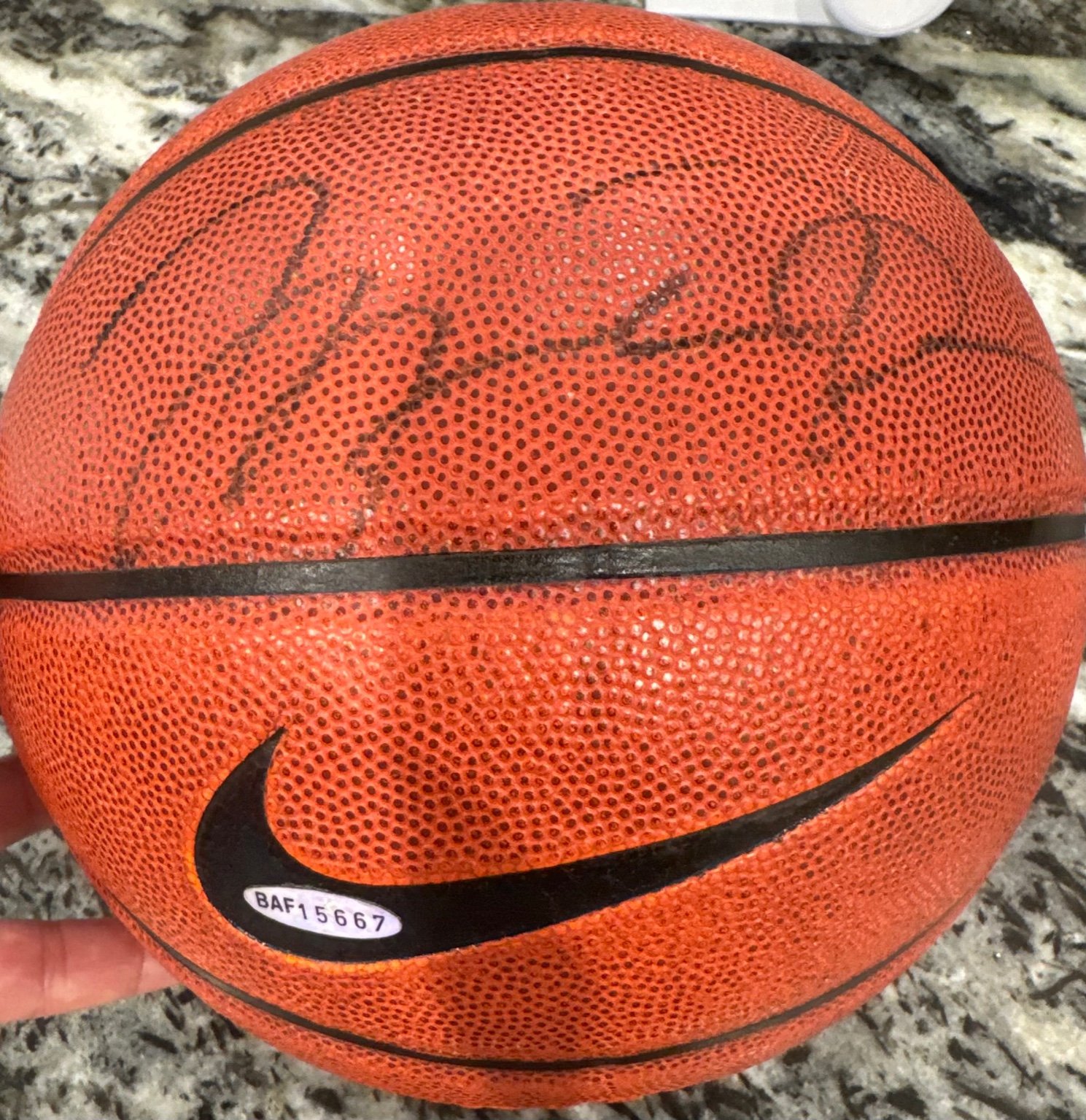 Michael Jordan autographed basketball